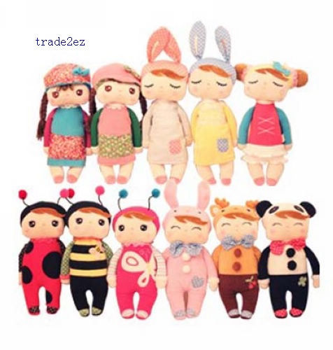 Metoo rabbit angela the girl plush toy doll placarders doll child gift