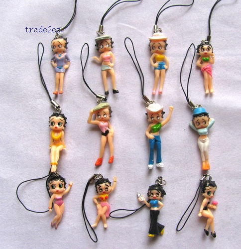 Betty boop figures mobile phone strap Charms