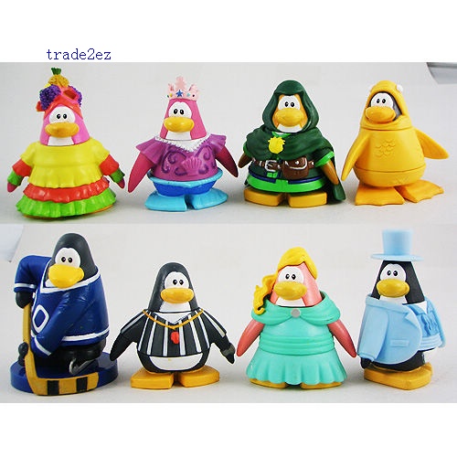 Set 18pc RANDOM Club Penguin 5cm PVC Figure Collection