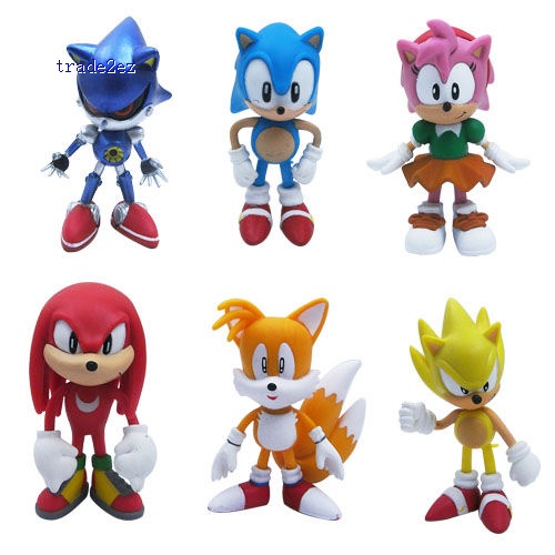 The HEDGEHOG Super Sonic Characters PVC Figure
