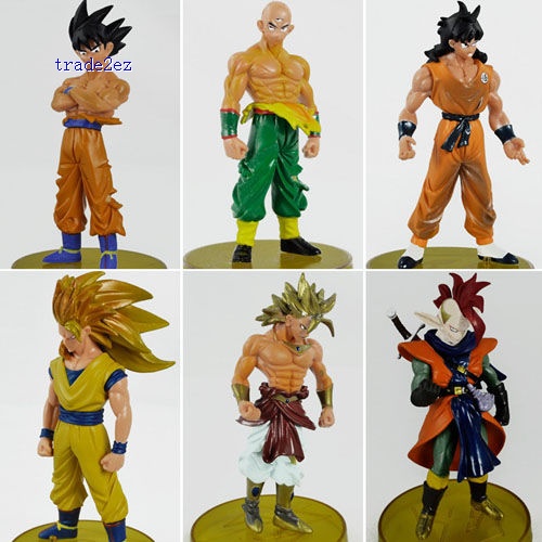 Anime Dragon Ball Z DBZ Figure Set 6pcs loose