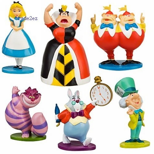 New Movie Alice in Wonderland Figure Set 6pcs