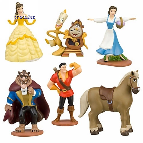 Beauty and the Beast Figure Play Set 6 Pcs