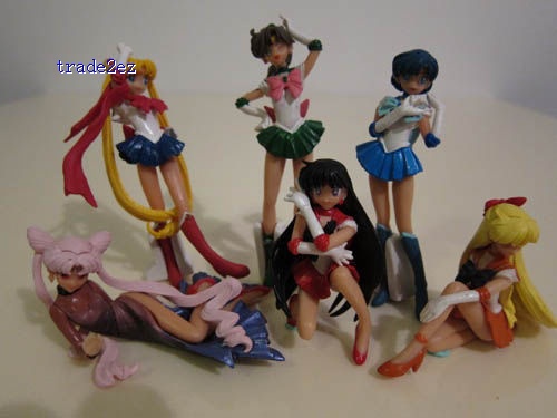 Sailor Moon figures Venus Mercury Mars