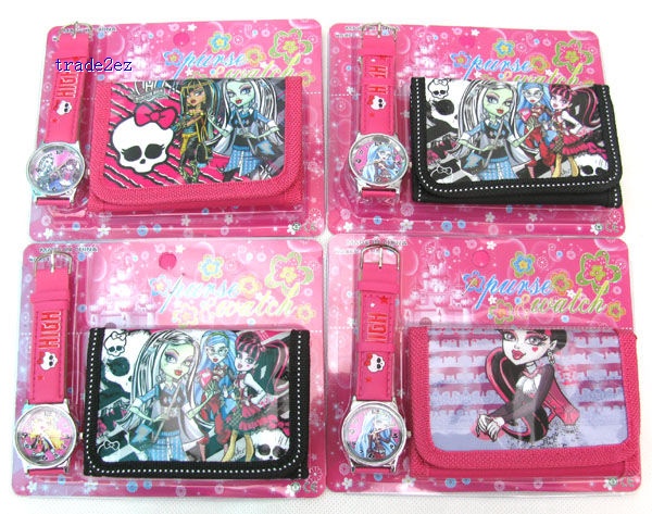 Monster High Watches wristwatches + Purses Wallets