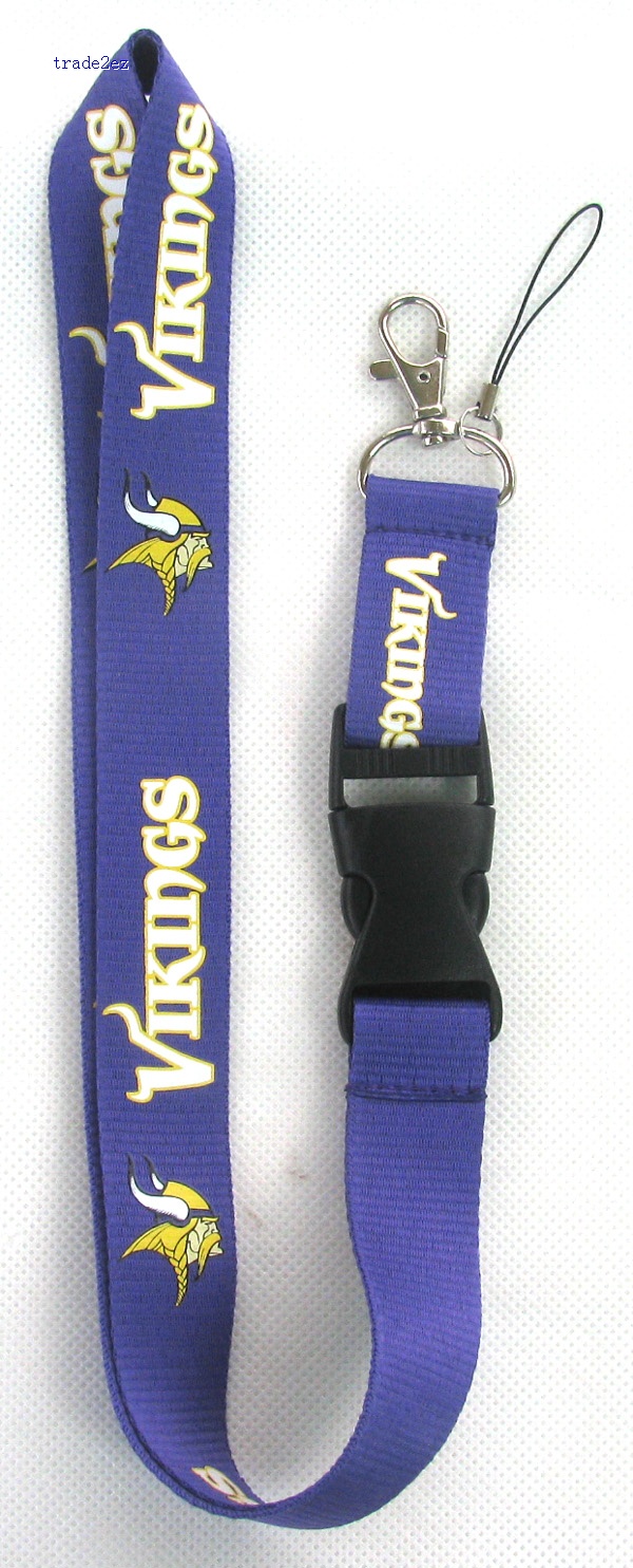 MinnesotaVikings Logo Lanyard/ MP3/4 cell phone/ keychains /Neck Strap Lanyard