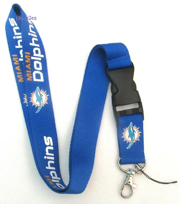 Miami Dolphins  Logo Phone Lanyard Key ID Neck Strap
