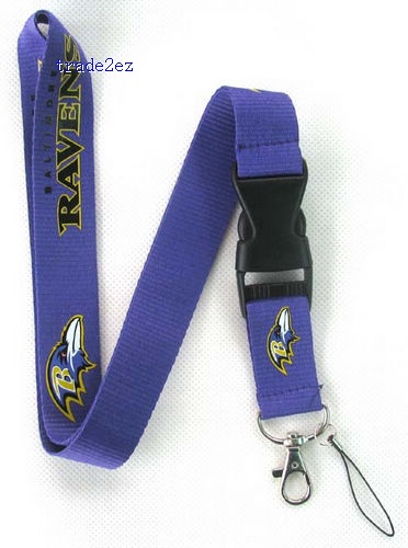 Baltimore Ravens NFL Logo Neck Mobile Phone Lanyard Keychain Straps