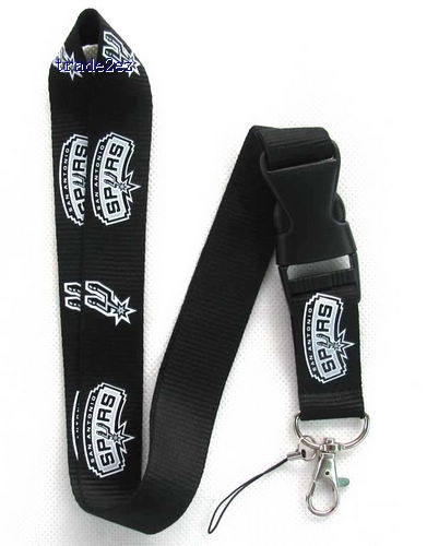 SPYRS Black Logo Neck Lanyard for MP3/4 cell phone