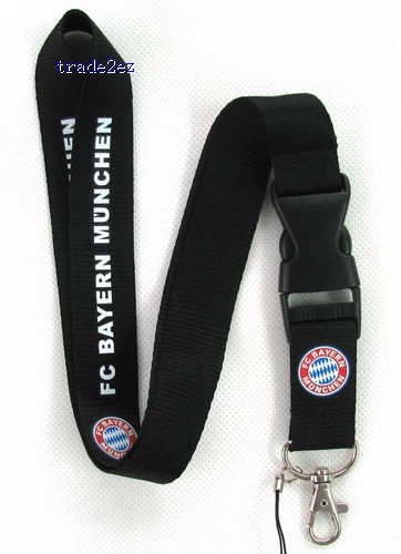 FC Bayern Munich Lanyard Keychain ID Badge Clip