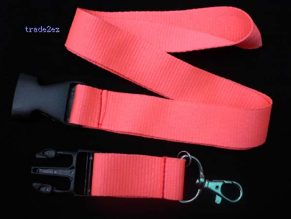 Blank Solid lanyard Watermelon red
