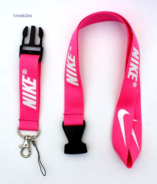 pink white nike lanyard