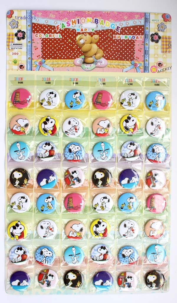 snoopy 3 cm badge