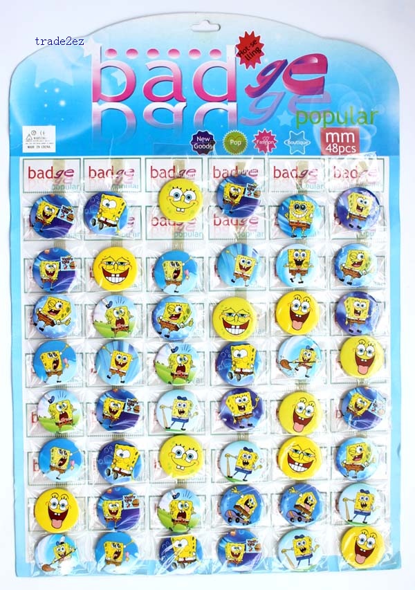 Spongebob 3 cm badge