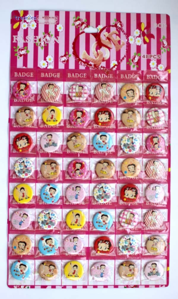 Betty boop 3 cm badge