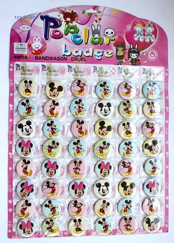 mickey mouse 3cm badge