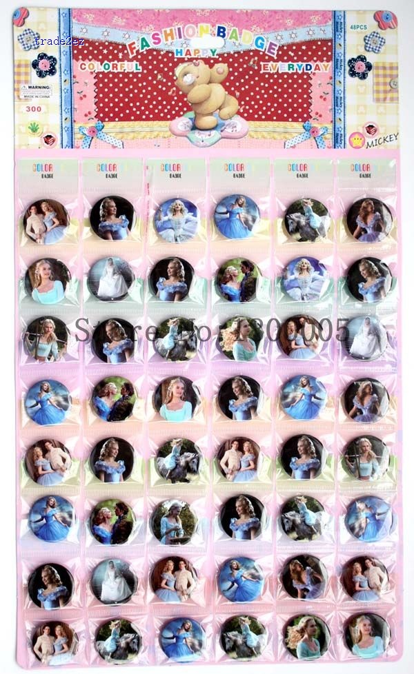 Cinderella 3 cm badge