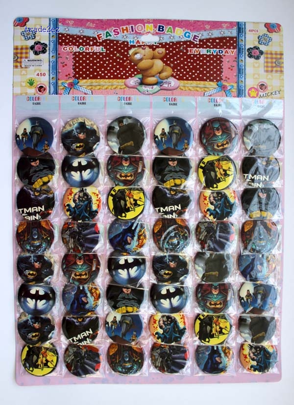 batman 4.5 cm badge new