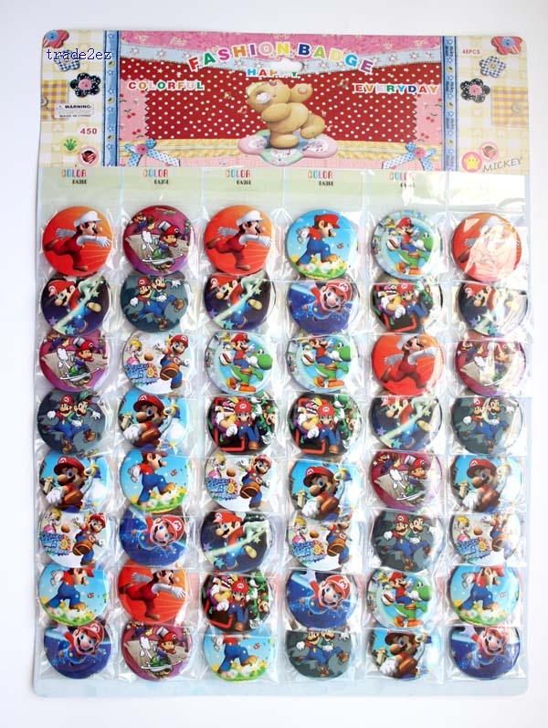 mario 4.5cm badge