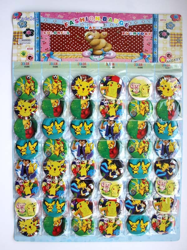 Pikachu 4.5 cm badge