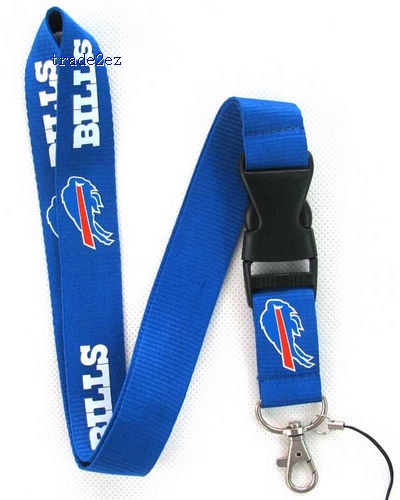 Buffalo Bills Lanyard Keychain with ID Pocket Cell Phone Strap