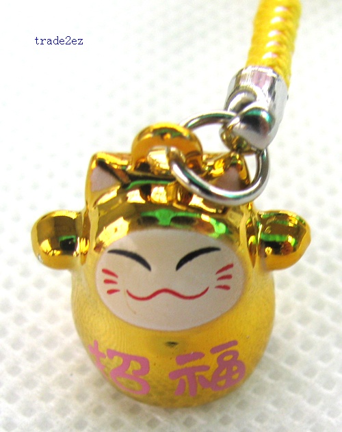 golden luck cat ring