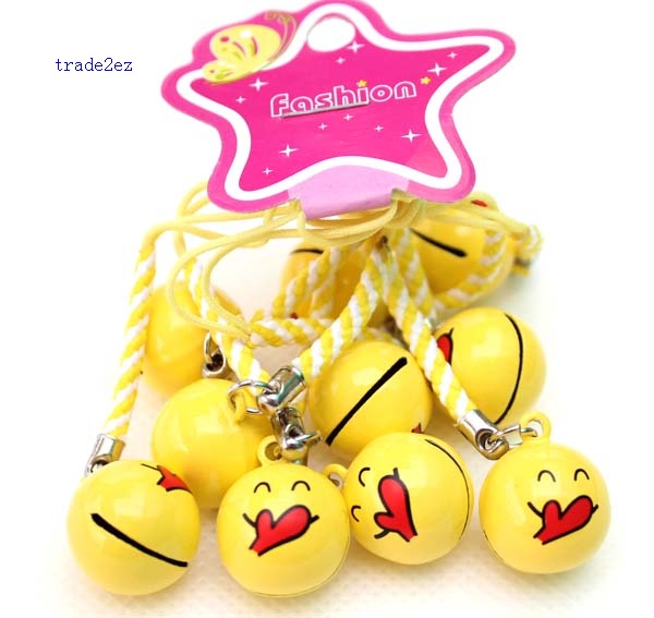yellow red heart face ring