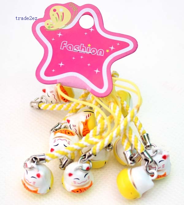 fish lucky cat ring bell