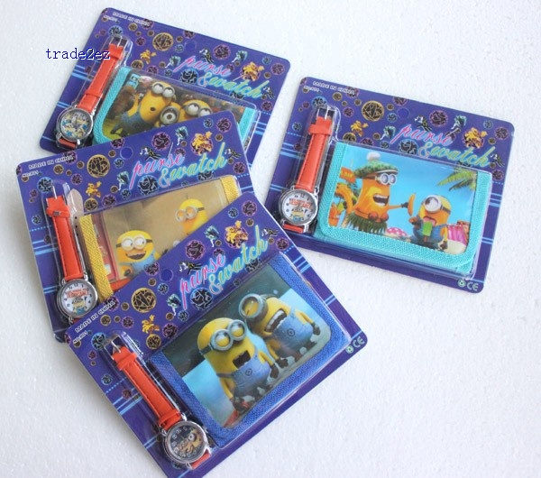 Minions wallet and watch set