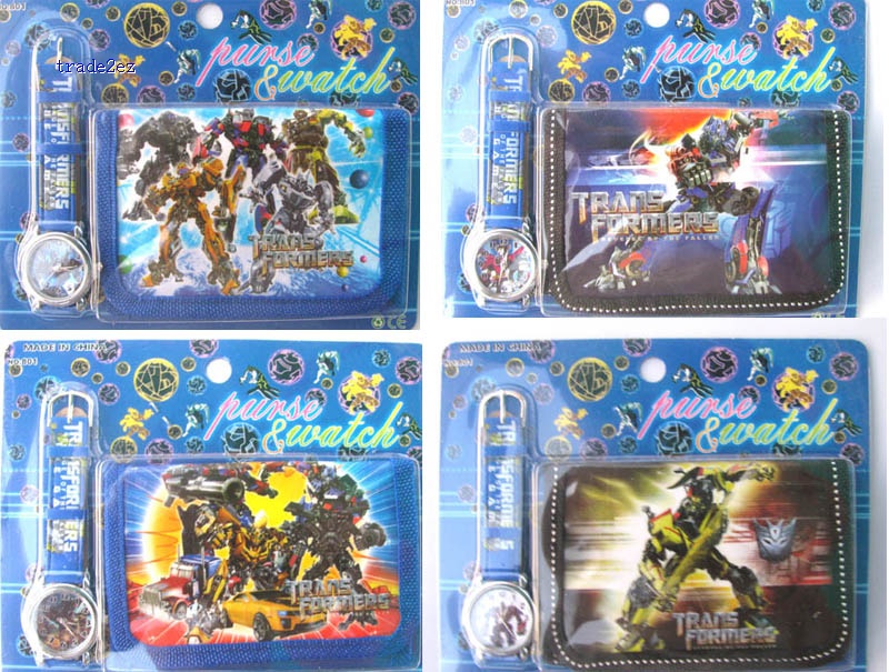 transformers wallet and watch set