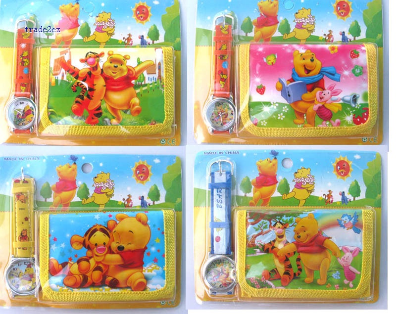 winnie the pooh wallet and watch set