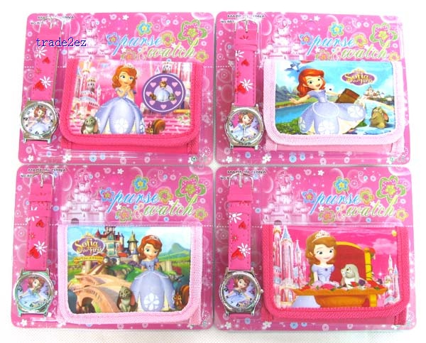 Sofia the First wallet and watch set