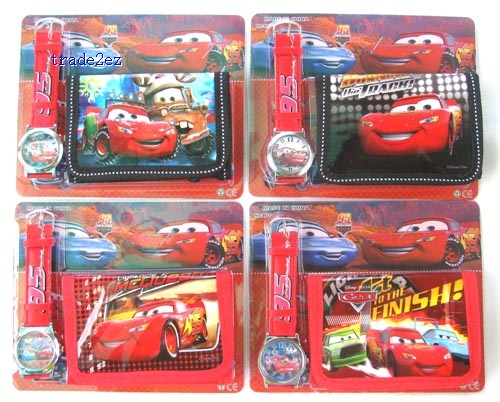 the cars wallet and watch set