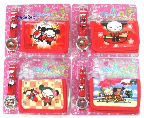 chinese doll wallet and watch set