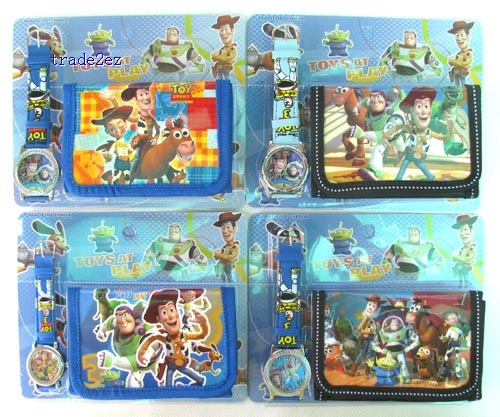 toy story wallet and watch set new
