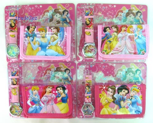 princess  wallet and watch set new