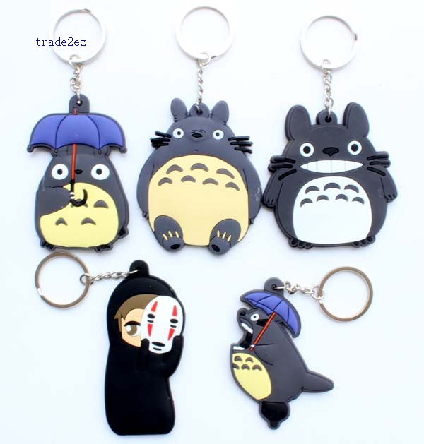 8 styles totoro key chain