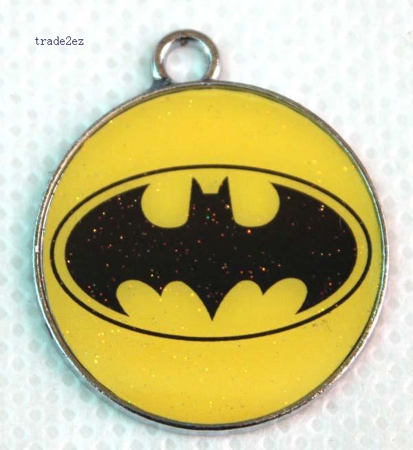 batman round pendant