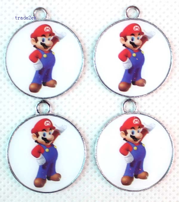 mario round pendant