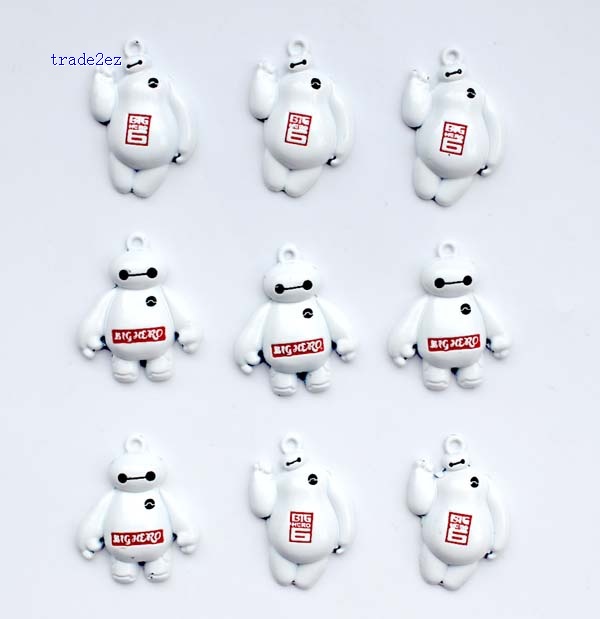 baymax red and white pendant