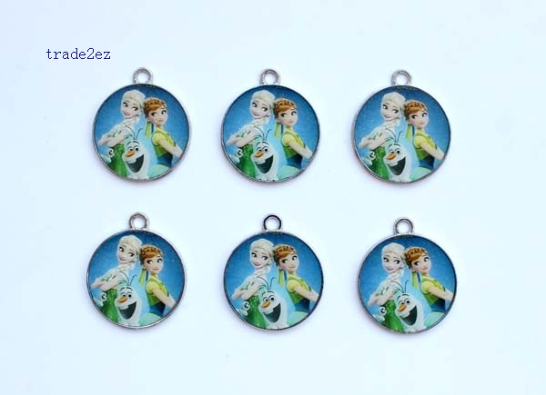 anna elsa round pendant new