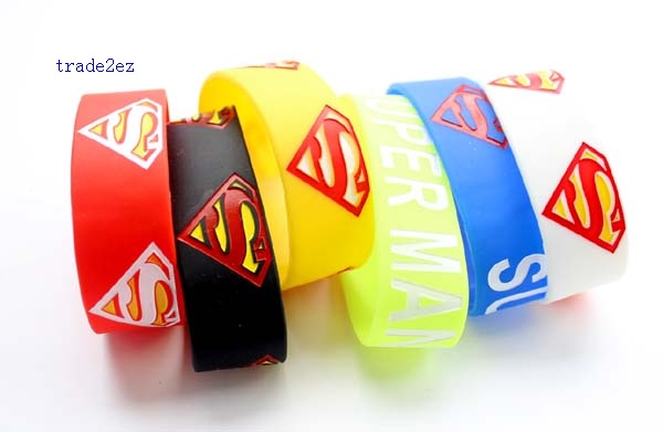 superman silicone bracelet