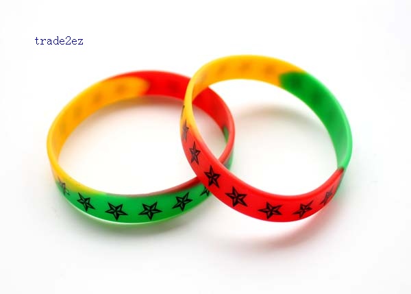 colors Star silicone bracelet