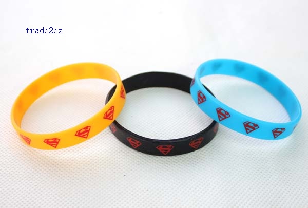 superman silicone bracelet Narrow