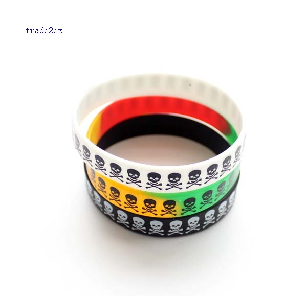 skull silicone bracelet