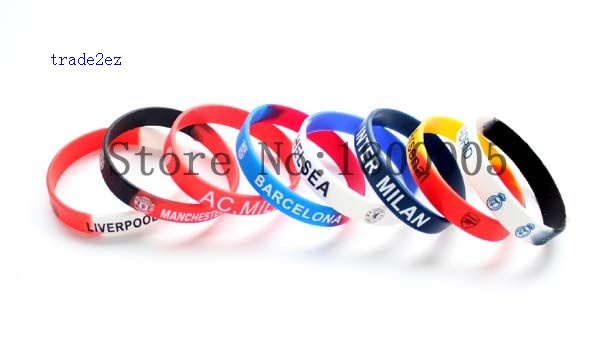 all world football teams silicone bracelet