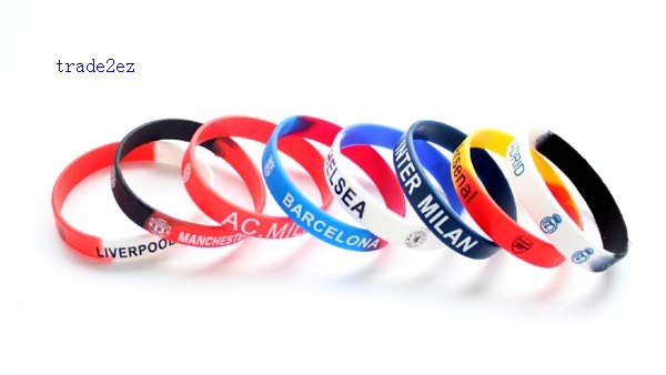 all world football teams club silicone bracelet