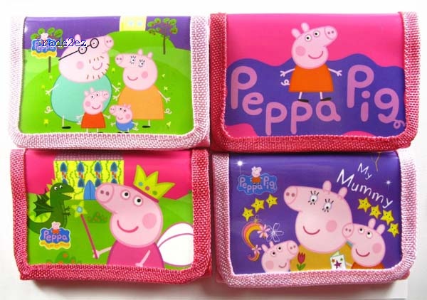peppa pig trifold wallet