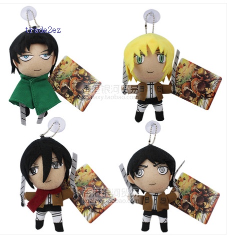 Attack on Titan plush toy 4 pcs set