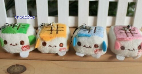 Cartoon tofu plush figures